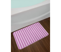 Tartan Inspired Squares Bath Mat