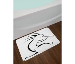 Simple Primitive Music Bath Mat