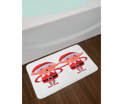 Pattern of 2 Friendly Bath Mat