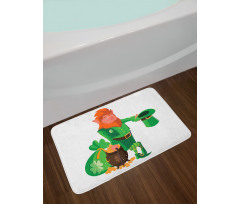 Happy St Patrick's Leprechaun Bath Mat