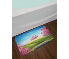 Fairy Castle Cheery Blooms Bath Mat