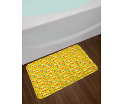 Garden Item Rabbit Flower Bath Mat