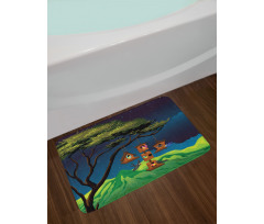 Fly Animals Nest Cartoon Bath Mat