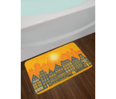 Urban Retro Architecture Bath Mat