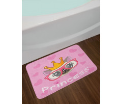 Happy Princess Cat Bath Mat