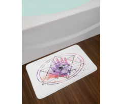 Watercolor All Seeing Eye Bath Mat