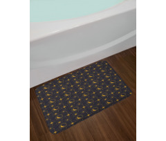 Crescent in Mystical Night Bath Mat