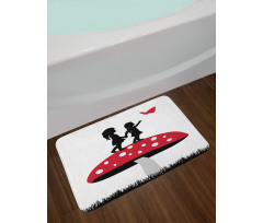 Little Girls on Toadstool Bath Mat