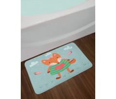 Nursery Animal with Dress Bath Mat