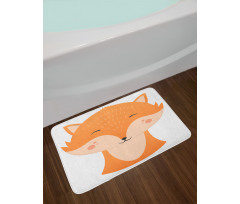 Happy Animal Face Simplicity Bath Mat