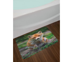 Young Coyote Photo Bath Mat