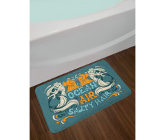 Mermaid Summer Sea Bath Mat