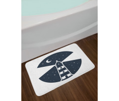 Lighthouse Night Bath Mat