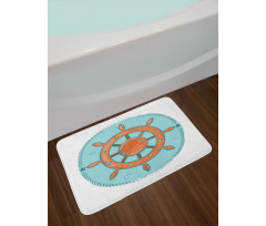 Wheel Cartoon Bath Mat