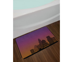 80's Skyline Bath Mat