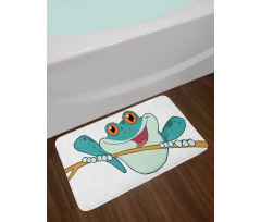 Animal Holding on a Branch Bath Mat