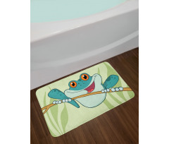 Happy Animal in Nature Bath Mat