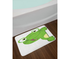 Cartoon Smiling Animal Bath Mat