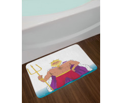 King of the Ocean Drawing Bath Mat