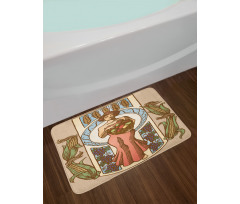 Harvest Woman with Corns Bath Mat