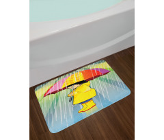 Vibrant Woman Bath Mat