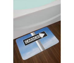 Caracas Lettering Sign Bath Mat