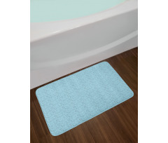 Doodle Style Space Object Bath Mat