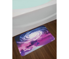 Cosmic Swirling Pattern Bath Mat