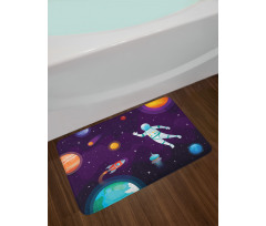 Astronaut in Space System Bath Mat