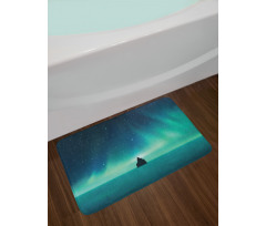 Aurora Borealis Single Rock Bath Mat