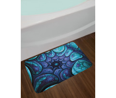 Surreal Futuristic Elements Bath Mat