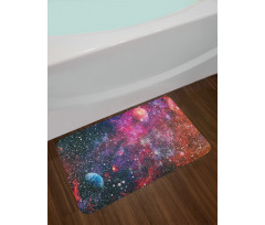 Abstract Jumble Space Bath Mat