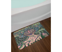 Modern Mystic Girl Bath Mat