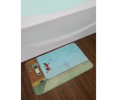 Life Contrast Art Bath Mat