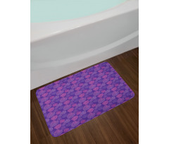 Tropical Palm Leaves Design Bath Mat