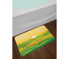 Fields Hills at Dawn Bath Mat