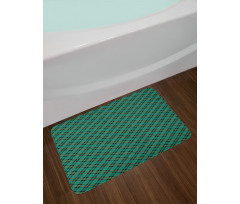 Diagonal Lines Art Bath Mat