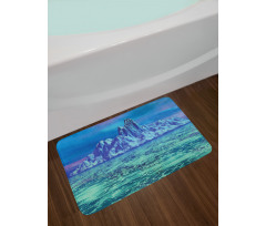 Arctic Landscape Scene Bath Mat