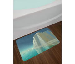 Graphic Frigid by the Sea Bath Mat