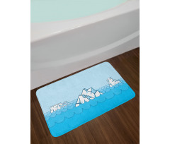 Frosty Elements Floating Bath Mat