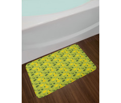 Vitamin C Colorful Graphic Bath Mat