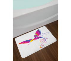 Feather Hummingbird Bath Mat