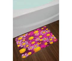 Flourish Flowers Cartoon Bath Mat