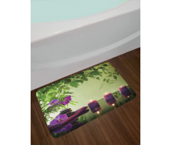 Spa Candles Orchids Bloom Bath Mat