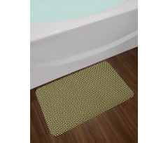 Bicolour Abstract Geometric Bath Mat