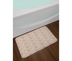 Cut Style Bi-Color Letters Bath Mat