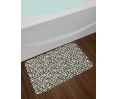 Grunge Capital Letters Bath Mat