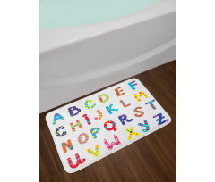 Funny Colorful Letters Bath Mat