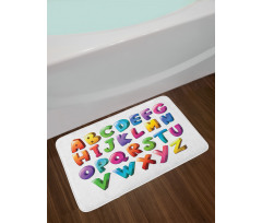 Gradient Colors Graffiti Bath Mat