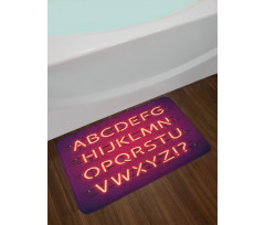 Contemporary Letters Art Bath Mat